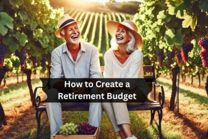 Retired couple enjoying vineyard with a retirement budget