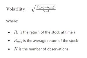 Stock Volatility Formula